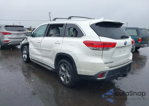2019 Toyota Highlander Hybrid Limited Platinum z USA, uszkodzony, nr VIN 5TDDGRFHXKS061094